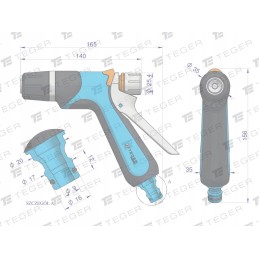 Spray gun adjustable rear trigger teger