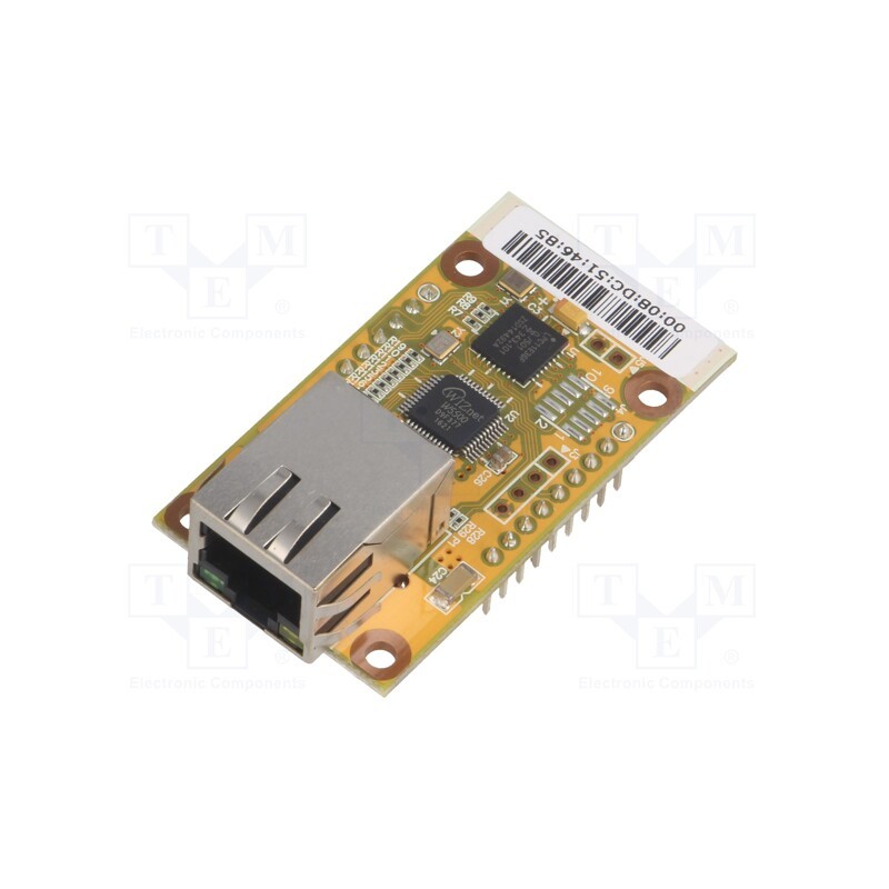 1 pcs x WIZNET - WIZ550S2E - Module: Ethernet, Comp: W5500, uC: LPC11E36FHN33, 3.3VDC, TTL