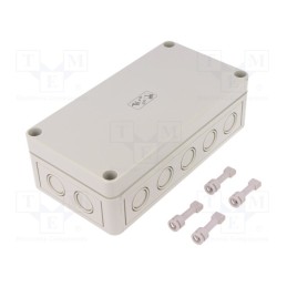 1 pcs x SPELSBERG - 10541001 - Enclosure: multipurpose, X: 94mm, Y: 180mm, Z: 57mm, TK PS, grey, IP66