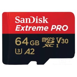 1 pcs x SANDISK - SDSQXCU-064G-GN6MA - Memory card, Extreme Pro,A2 Specification, microSDXC, R: 200MB/s