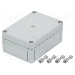 1 pcs x RITTAL - 9508 - Enclosure: multipurpose, X: 94mm, Y: 130mm, Z: 57mm, PK, light grey