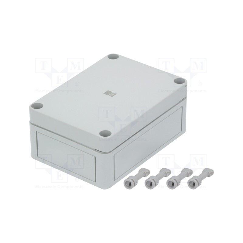 1 pcs x RITTAL - 9508 - Enclosure: multipurpose, X: 94mm, Y: 130mm, Z: 57mm, PK, light grey