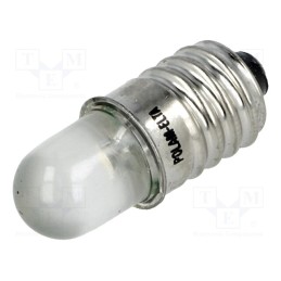 1 pcs x POLAM-ELTA - LW-E10-12AC/DC - LED lamp, white, E10, 12VDC, 12VAC