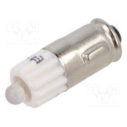 1 pcs x CML INNOVATIVE TECHNOLOGIES - 1516125W3D - Indicator: LED, BA7S,T2, white, plastic, 12VAC, 12VDC, -20÷60°C