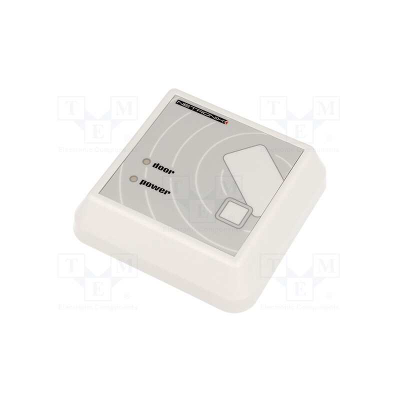 1 pcs x NETRONIX - UW-DAL - RFID reader, 8÷16V, 1-wire, antenna, 82x82x22mm, white, 125kHz