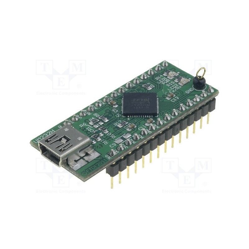 1 pcs x FTDI - UM232H - Module: USB, FIFO,MPSSE,UART, DIP28,USB B mini, -40÷85°C
