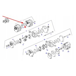 F155940010030 hydraulic pump seal