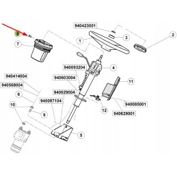 7700068906 handlebar mounting rivet