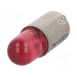 1 pcs x POLAM-ELTA - LR-BA9S-230AC - LED lamp, red, BA9S, 230VAC