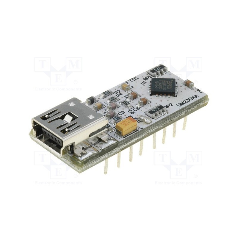 1 pcs x FTDI - UMFT230XA-01 - Module: USB, basic UART, DIP16,USB B mini, 3Mbps