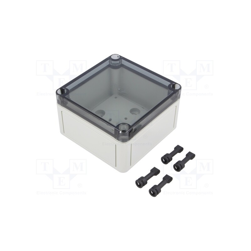 1 pcs x SPELSBERG - 11100401 - Enclosure: multipurpose, X: 110mm, Y: 110mm, Z: 66mm, TK PS, grey