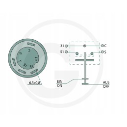 Renault road light switch 7700030856