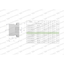 Hydraulic plug m18x1 5 ed Warynski 10 pcs