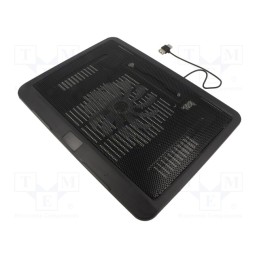 1 pcs x GEMBIRD - NBS-1F15-04 - Notebook cooling stand, black, USB A, Features: with LED, 0.4m