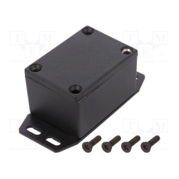 1 pcs x HAMMOND - 1590WHFBK - Enclosure: multipurpose, X: 38mm, Y: 53mm, Z: 31mm, with fixing lugs
