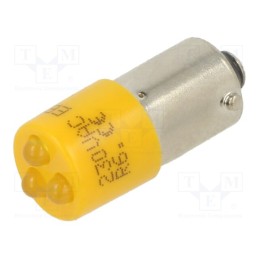 1 pcs x CML INNOVATIVE TECHNOLOGIES - 18626232 - Indicator: LED, BA9S,T10, yellow, plastic, 230VAC, -20÷60°C