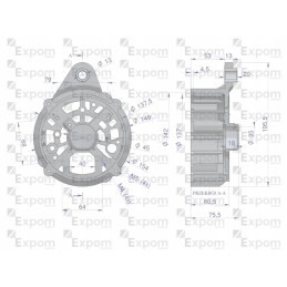 Alternator rear cover 0120468055ex new type ex