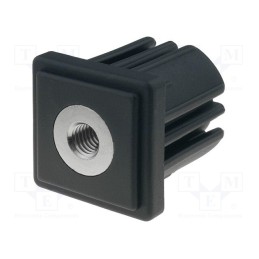1 pcs x ELESA+GANTER - ND.Q-40X2-M10 - Plugs, for feet fastening,for profiles, H: 43mm, Mat: polyamide
