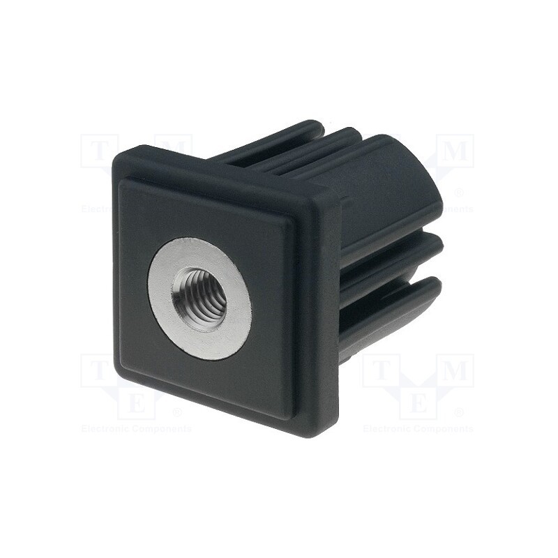 1 pcs x ELESA+GANTER - ND.Q-40X2-M10 - Plugs, for feet fastening,for profiles, H: 43mm, Mat: polyamide