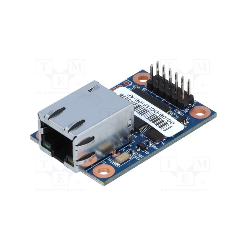 1 pcs x WIZNET - WIZ108SR - Module: Ethernet, 3.3VDC, ARP,ICMP,IGMP,IPv4,MAC,TCP,UDP, 2.54mm