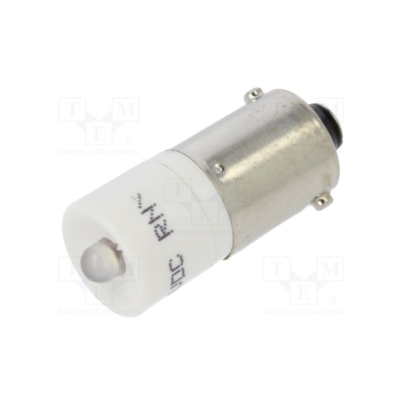 1 pcs x CML INNOVATIVE TECHNOLOGIES - 186003AW3D - Indicator: LED, BA9S,T10, white, plastic, 24÷30VDC, -20÷60°C