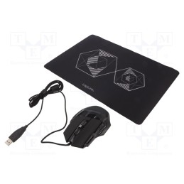 1 pcs x LOGILINK - ID0162 - Optical mouse, black, USB, wired, Features: DPI change button