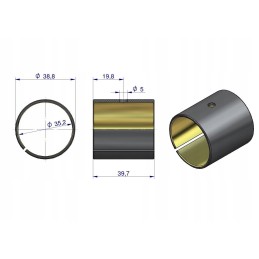 Connecting rod bush john deere 3179d 4239d 6359d