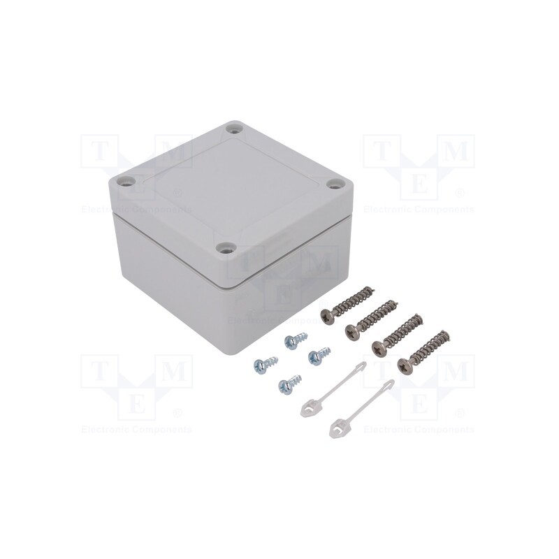 1 pcs x SPELSBERG - 10040301 - Enclosure: multipurpose, X: 82mm, Y: 84mm, Z: 55mm, TG ABS, ABS, grey
