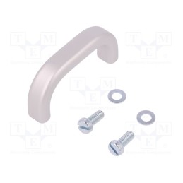 1 pcs x MENTOR - 277.1 - Handle, aluminium, grey, H: 29mm, L: 63mm, W: 12mm