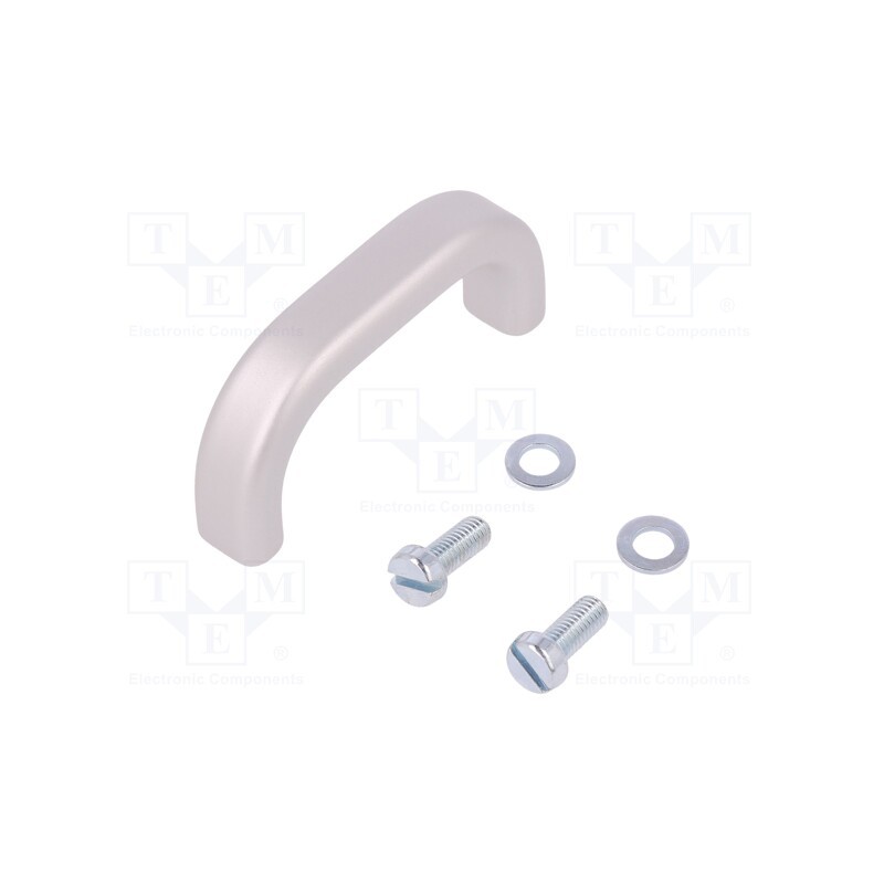 1 pcs x MENTOR - 277.1 - Handle, aluminium, grey, H: 29mm, L: 63mm, W: 12mm