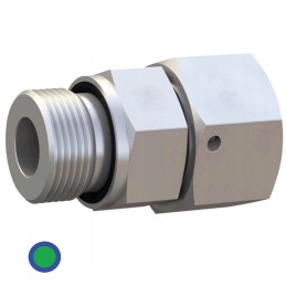 Straight connector with female thread M22x1 5 3 8 din 2353