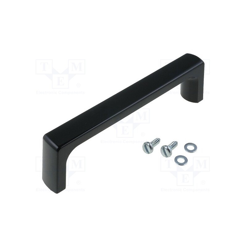 1 pcs x MENTOR - 250.1393 - Handle, ABS, black, H: 42mm, L: 155mm, W: 20mm