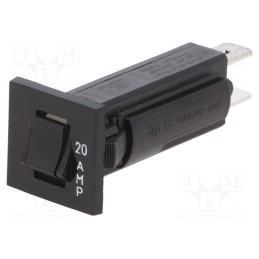 1 pcs x TE Connectivity - 3-1393250-3 - Circuit breaker, Urated: 250VAC, 32VDC, 20A, SPST-NC, Poles: 1, MCB