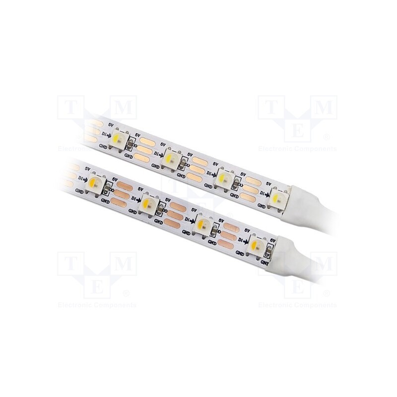 1 m x IPIXEL LED - S010060CA4SA1 - Programmable LED tape, RGBW, 5050, 5V, LED/m: 60, 10mm, white PCB