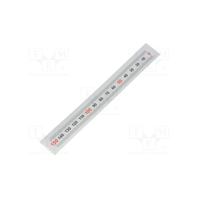 1 pcs x ELESA+GANTER - GN 711-KUS-150-W-R - Ruler, figures horizontally arranged,self-adhesive, W: 11mm