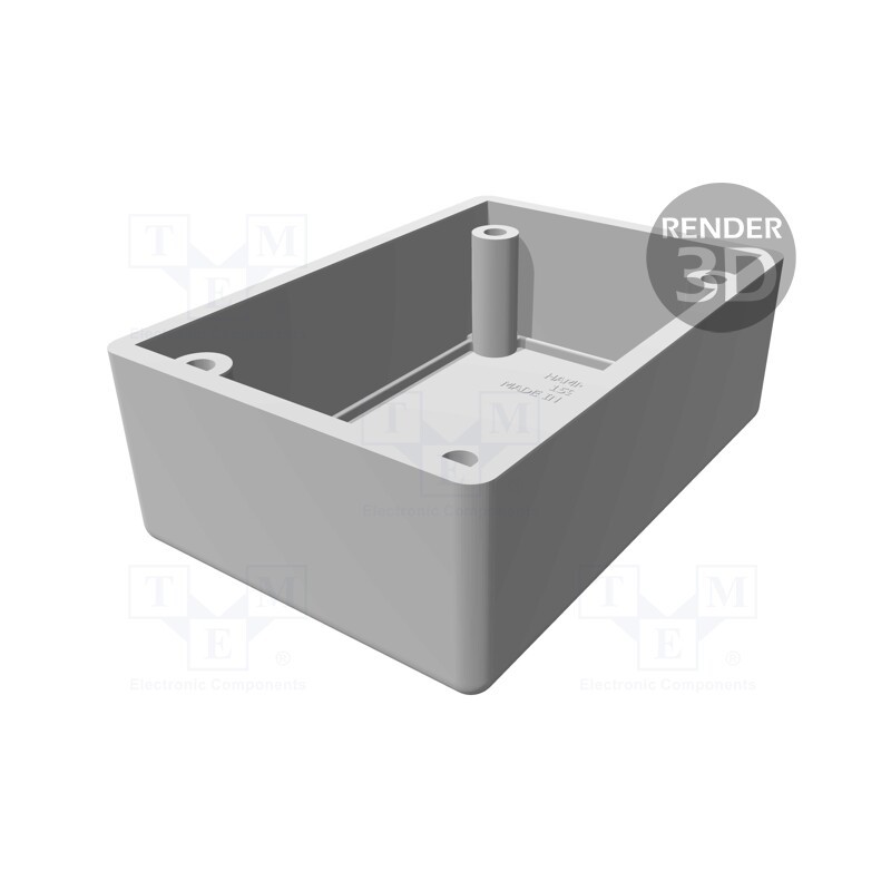 1 pcs x HAMMOND - 1594RFIBBK - Enclosure: shielding, X: 56mm, Y: 81mm, Z: 40mm, ABS,stainless steel