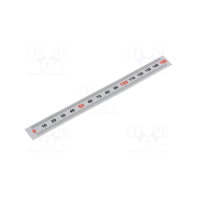 1 pcs x ELESA+GANTER - GN 711-KUS-150-W-L - Ruler, figures horizontally arranged,self-adhesive, W: 11mm