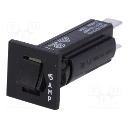 1 pcs x TE Connectivity - 3-1393250-0 - Circuit breaker, Urated: 250VAC, 32VDC, 15A, SPST-NC, Poles: 1, MCB