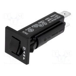 1 pcs x TE Connectivity - 2-1393246-6 - Circuit breaker, Urated: 250VAC, 32VDC, 13A, SPST-NC, Poles: 1, MCB