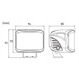 Work lamp 8led flood 27w 12 24v 1608lm r10