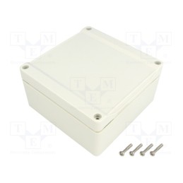 1 pcs x HAMMOND - 1555NGY - Enclosure: multipurpose, X: 120mm, Y: 120mm, Z: 60mm, 1555, ABS, grey