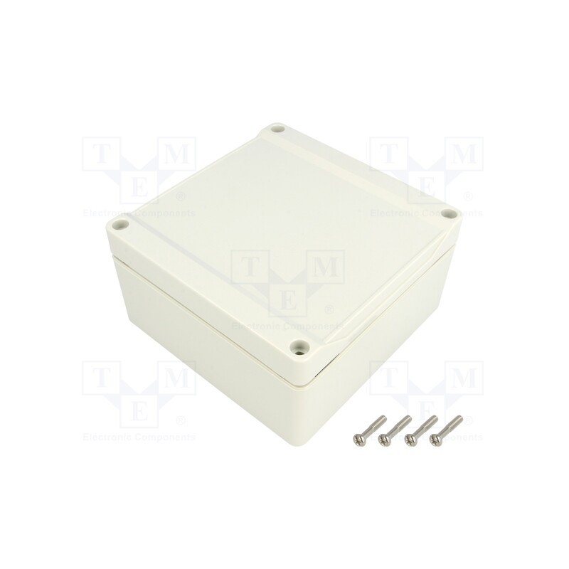 1 pcs x HAMMOND - 1555NGY - Enclosure: multipurpose, X: 120mm, Y: 120mm, Z: 60mm, 1555, ABS, grey