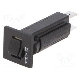 1 pcs x TE Connectivity - 2-1393250-7 - Circuit breaker, Urated: 250VAC, 32VDC, 12A, SPST-NC, Poles: 1, MCB