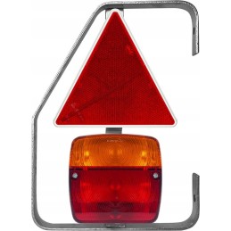 A set of trailer lamps with a bracket, left