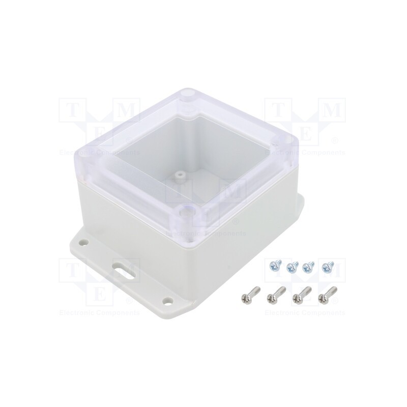 1 pcs x HAMMOND - RP1060BFC - Enclosure: multipurpose, X: 80mm, Y: 85mm, Z: 55mm, with fixing lugs