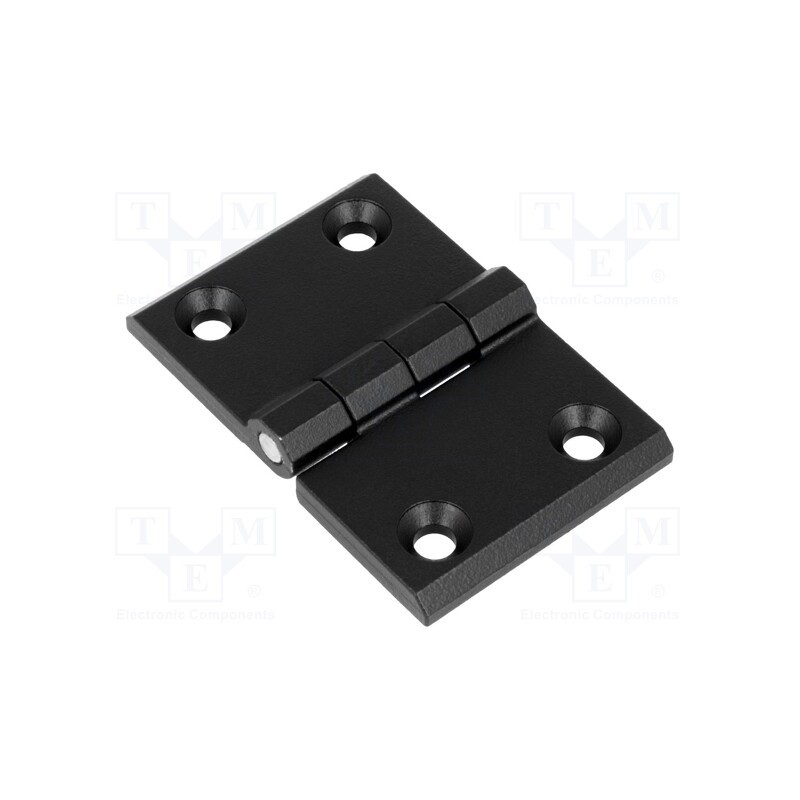 1 pcs x ROZTOCZE - 3.510.02 - Hinge, Width: 76mm, zinc and aluminium alloy, black, H: 50mm