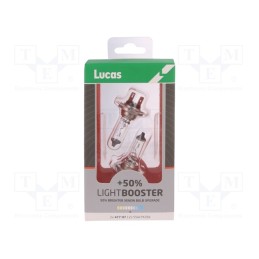 1 pcs x LUCAS - LLX477XLPX2 - Filament lamp: automotive, PX26d, white-blue, 12V, 55W, XENON +50%