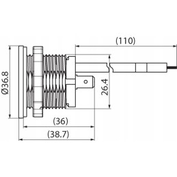 Cargo universal ammeter 0 20 12 24 volt