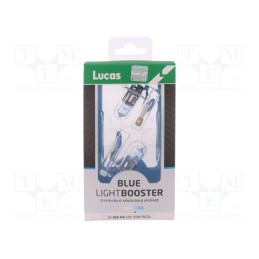 1 pcs x LUCAS - LLX453BLX2 - Filament lamp: automotive, PK22s, white-blue, 12V, 55W, BLUE