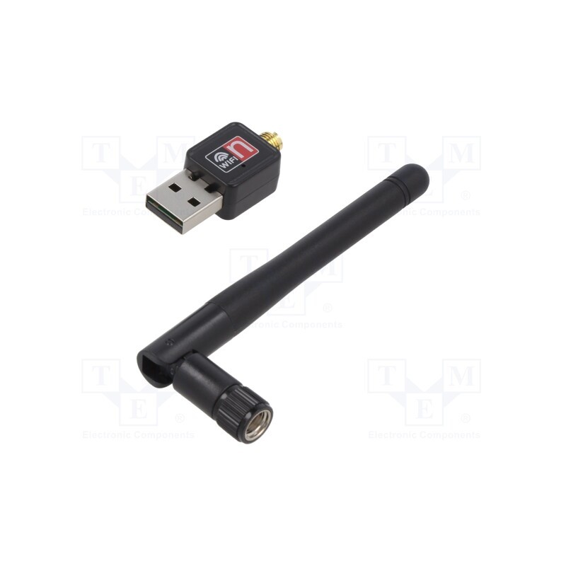 1 pcs x SAVIO - SAVKABELCL-63 - PC extension card: WiFi network, USB A plug, USB 2.0, black